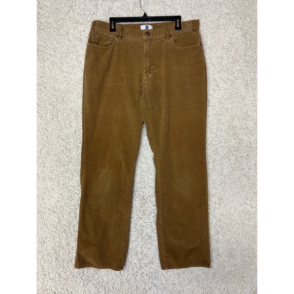 Gap Corduroy Pants Brown Mens Size 36x33 Relaxed Fit Mid Rise Y2K 90s‎